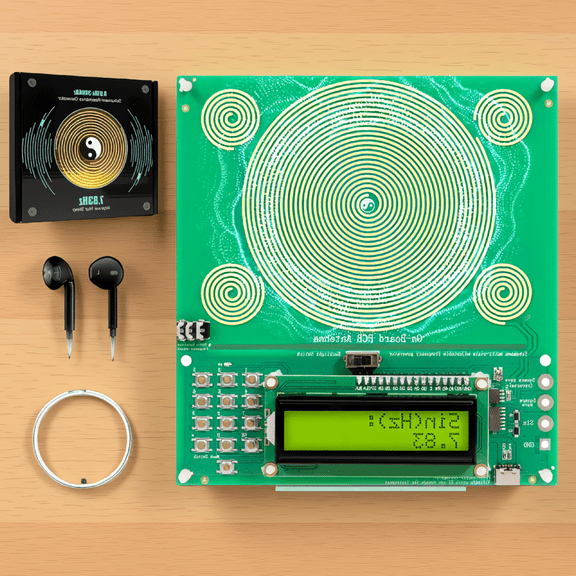 ZYRPORE 1pc Frequency Generator, 0.01Hz to 200000Hz Adjustable, Schumann Resonance 7.83Hz Default, Sine Wave Wave Output, Type-C Input