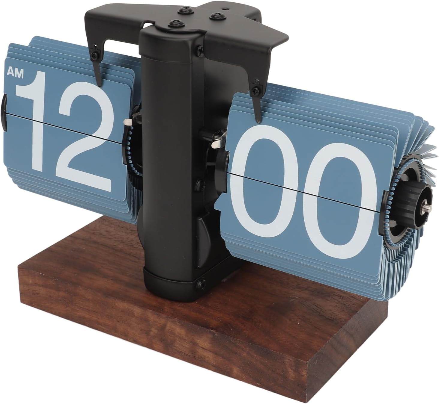 ZYRetro Style Flip Desk Shelf Clock, Auto Flip Desk Table Clock