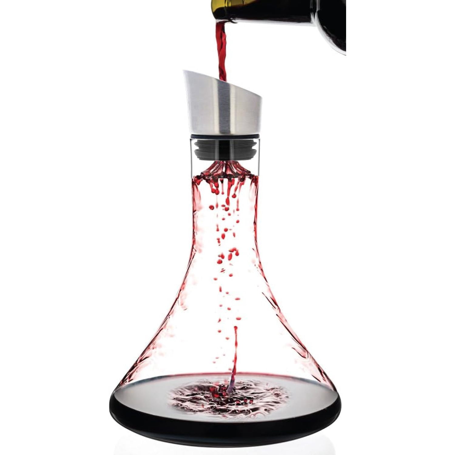 ZYSF - Wine Decanter 54-ounce with Aerator Pourer Lid - 2 in 1-100% ...