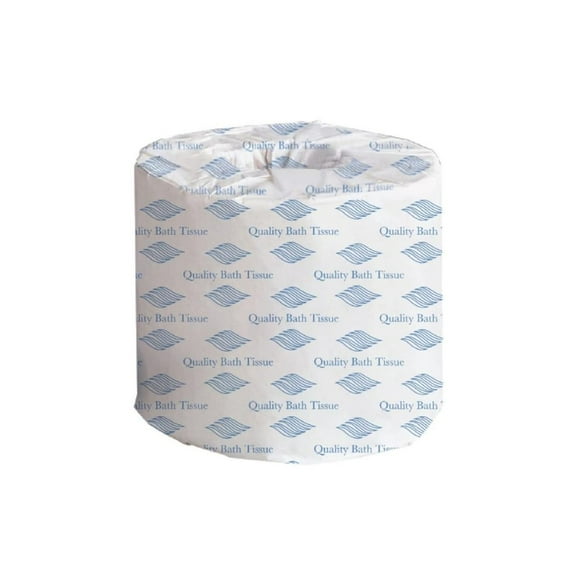 ZYSP Standard Bath Tissue, White Toilet Paper, 2-Ply, 4 x 3, 400 Sheets/Roll, Individually Wrapped, Commercial Case of 96 Rolls, Fits Standard-Roll Dispensers, Strong and Reliable