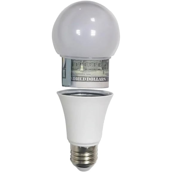ZYSight Secret Light Bulb Home Diversion Stash Can Safe Container Hiding Spot Hidden Storage Secret Compartment-1008