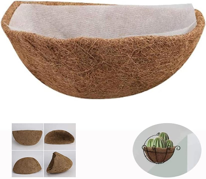 ZYThick Coco Coir Liners for Hanging Planter Basket, 2pcs 10 Inches