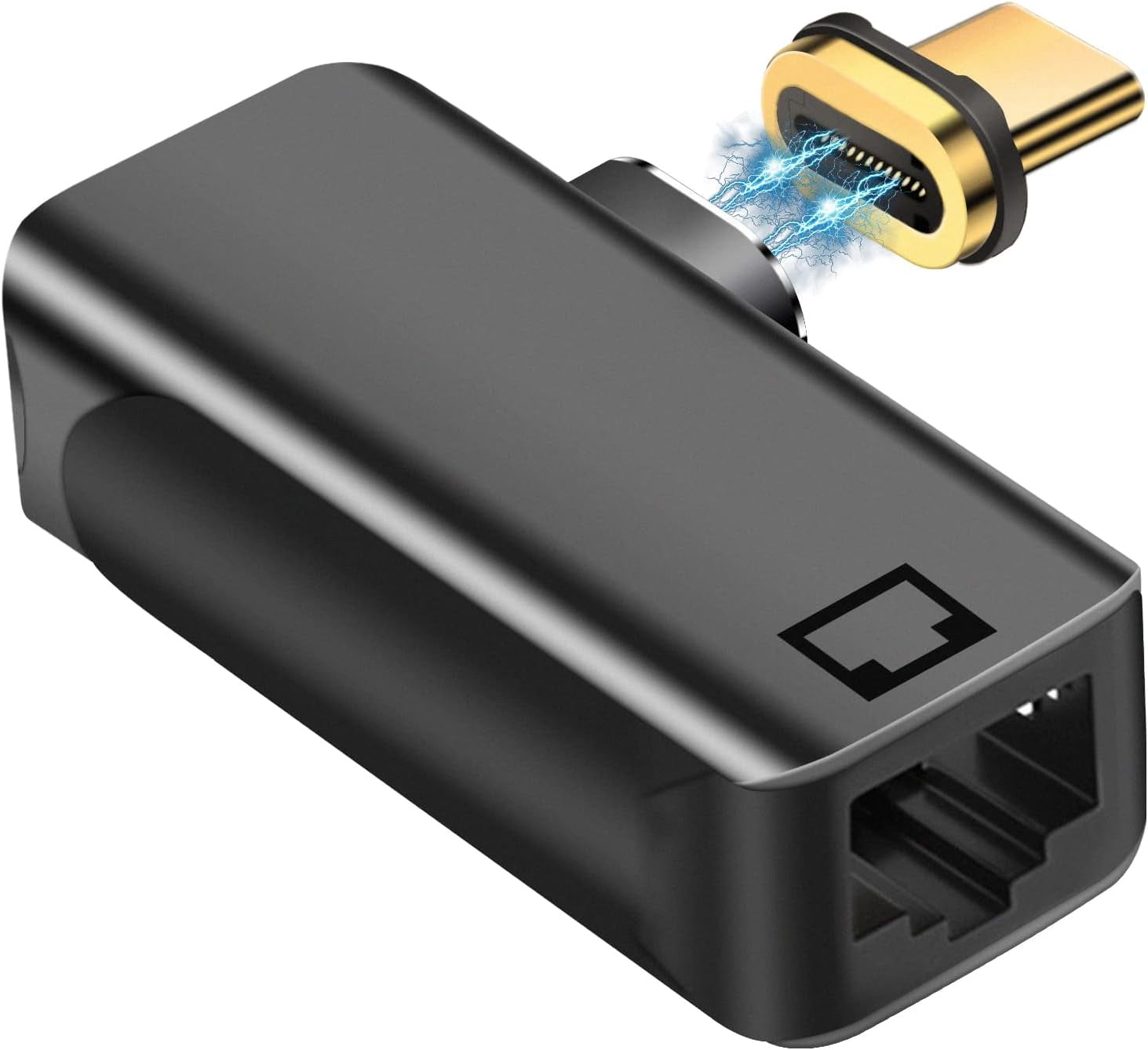 ZYUSBC Adapter 90 Degree 24Pin Type C to RJ45