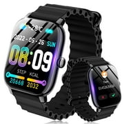 ZYVICXFJ Smart Watch for Android and iPhone,IPX8 Waterproof Smartwatch ,Smart Watch with Bluetooth Call(Answer/Make Calls), Black