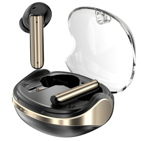 ZYVICXFJ Wireless Earphones, Bluetooth Ear Buds Earphones with Long Playtime, Fast Charging, Big Bass, Wireless Charging, in-Ear Earbuds for Android iPhone