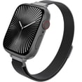 thumbnail image 1 of ZYX Slim Metal Mesh Band for Apple Watch, Women's 16mm Magnetic Loop Strap, Black, 49mm/44mm/45mm/46mm/42mm(series 3 2 1), 1 of 6