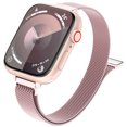 thumbnail image 1 of ZYX Slim Metal Mesh Band for Apple Watch, Women's 16mm Magnetic Loop Strap, Pink, 38mm/40mm/41mm/42mm(Series 11/10), 1 of 6
