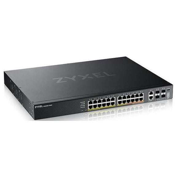 ZYXEL 24-port GbE L3 Access PoE+ Switch with 6 10G Uplink 400 W XGS222030HP