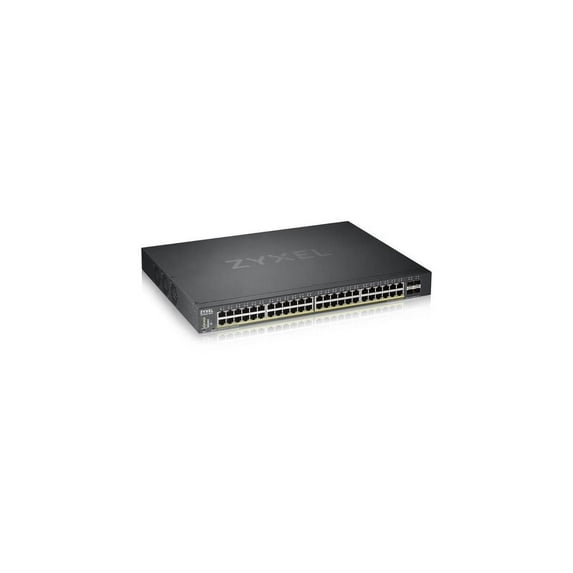 ZyXEL XGS1930-52HP 48-Port Gigabit Smart Nebula Cloud Managed PoE Switch, 48 PoE+ Ports at 375W with 4 SFP+ 10G Uplinks