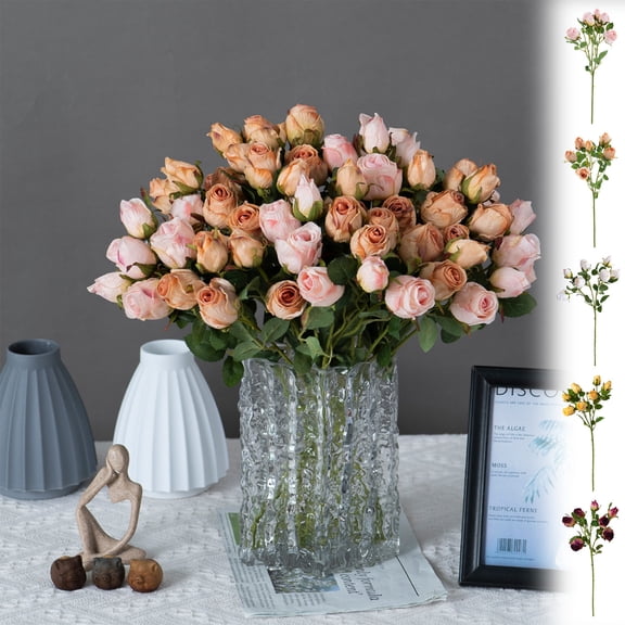 ZYXWVU Artificial Branches Faux Flower Decorative Tree Branches for Vase Arrangement Wedding Hotel Home Scene Decor Photo Props