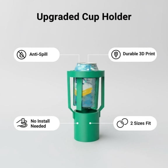 ZYXWVU Car Cup Gimbal Cup Printed Cup Holder Insert Accessory for Vehicle Drink Holder Stable Travel Beverage Support
