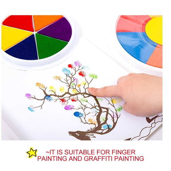 ZYXWVU Funny Finger Painting Kit Kids Finger Paint Set Educational Art Toys with 10ml Paints for Learning Creativity Craft Activity for Classroom Home