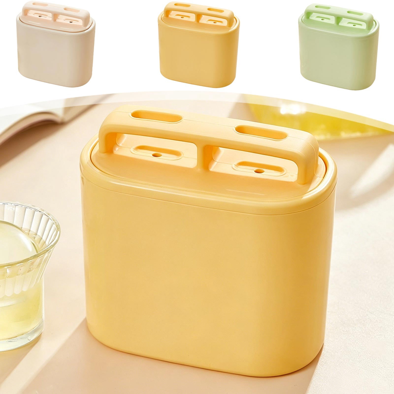 ZYXWVU Ice Ball Mold Leakproof Flexible Round Ice Ball Maker with Lid Slow Melting Ice Sphere Mold for Whiskey Cocktails Drinks Freezer Ice Tray