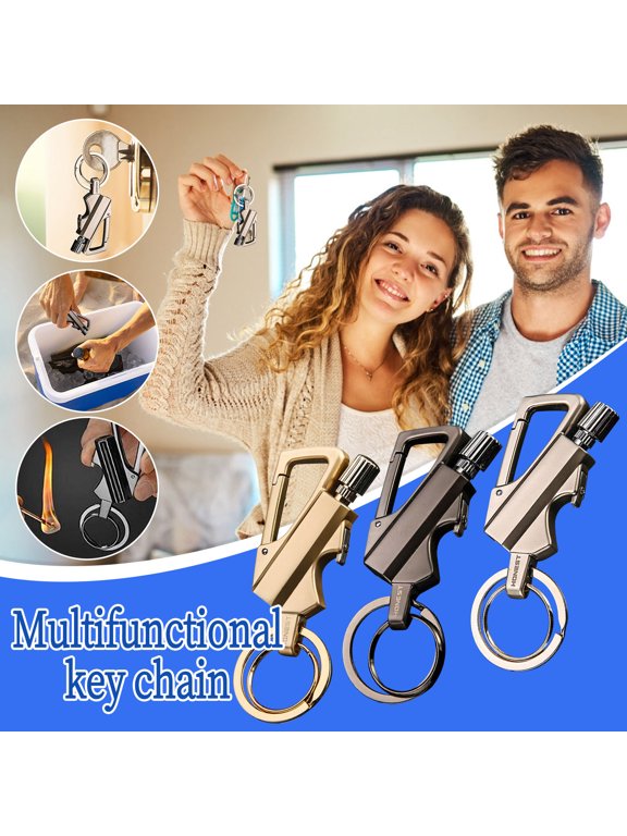 ZYXWVU Keychain Match Lighter Reusable Match Lighter with Key Ring Outdoor Camping Emergency Fire Starter Portable Match Lighter Butane Not Included