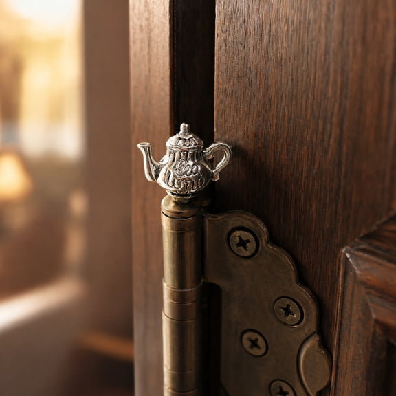 ZYXWVU Magnetic Door Hinge Decor Animal Hinge Topper Set Decorative Magnetic Base Hardware Accent for Home Decor Easy Install Gift for Animal Lovers