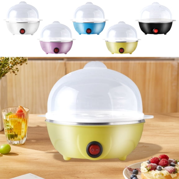 ZYXWVU Mini Cooker Stainless Steel Double Layer Egg Boiler Breakfast Cooker Small Kitchen Appliance for Home Dorm Quick Eggs Steamer Easy Use
