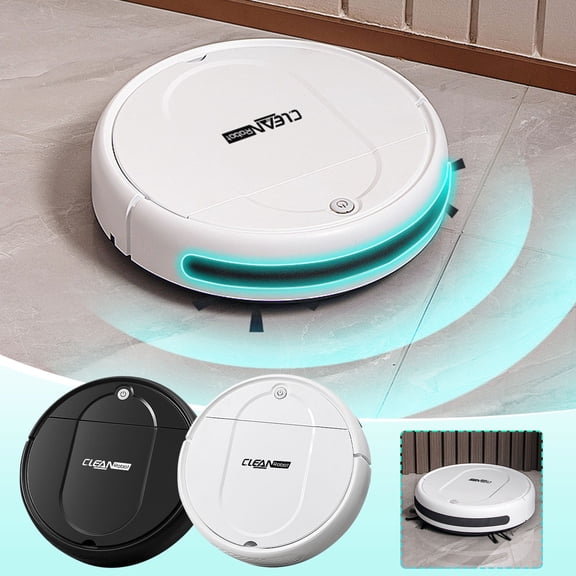 ZYXWVU Mini Robot Vacuum Automatic Sweeping Cleaner USB Rechargeable Smart Cleaning Robot for Home Office Dorm Hard Floor Dust Pet Hair