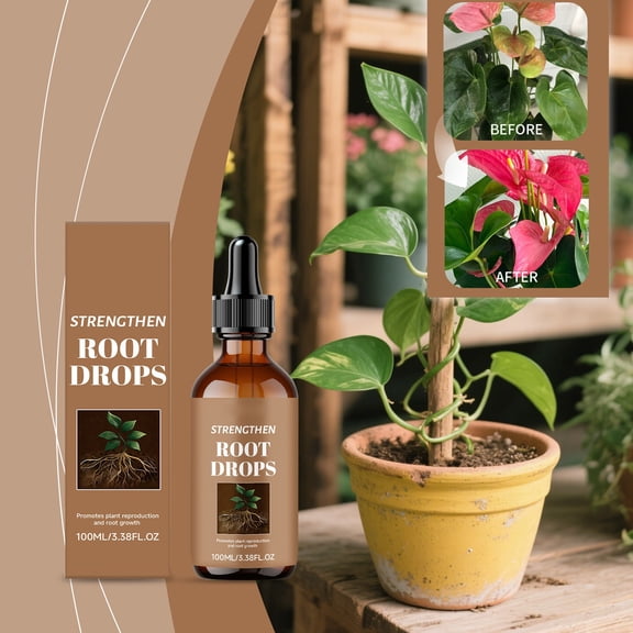ZYXWVU Plants Rooting Nutrient Solution 100ml Home Gardening Root Growth Booster Fertilizer Plants Promoter Hydroponic Bloom Revive