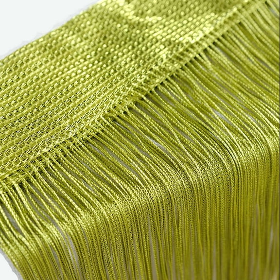 ZYXWVU String Curtain Patio Fringe Divider Fly Screen Door Window Room Partition Customizable DIY Cut Decorative Panel Hanging Sheer Net for Home Living
