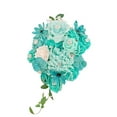 thumbnail image 1 of ZZ 11 Inch Artificial Bridal Bouquet, Wedding Bride Bridesmaid Tossing Bouquets Flowers for Wedding Anniversary Bridal Shower Dinner Party Home Decoration, 1 of 6