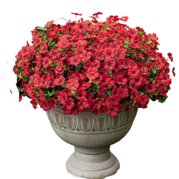 ZZ 20 Bundles Artificial Fake Flowers for Outdoor Faux Eucalyptus Flowers for Home Decoration