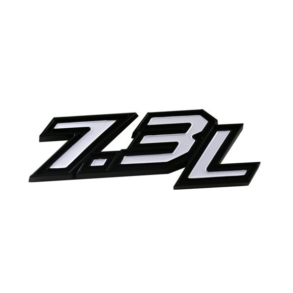 ZZ 2Pcs 7.3L Emblems 3D Side Badge Nameplate Decal Stickers Logo
