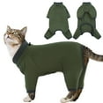 thumbnail image 1 of ZZ Cat Pajamas for Cats Only, Sticky Hair Cat Clothes, Sphynx Hairless Cats Sweater, Cat Onesie for Cats After Surgery Female Male, Prevent Lost Hair Kitten Onesie Shirts Costumes Outfits for Pet, 1 of 6