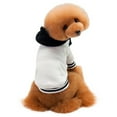 thumbnail image 1 of ZZ Dog Hoodie New Plush Pet Hoodie Color Block Hooded Pet Sportswear Teddy Bear Dog Clothing, 1 of 6