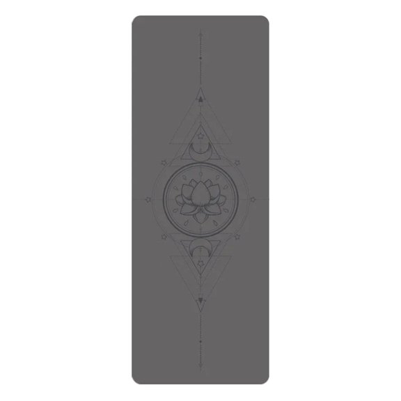 ZZ Laser Irradiated Natural Rubber Pu Yoga Mat Fitness Pad Anti Slip Sweat Absorbing Gymnastics Gym