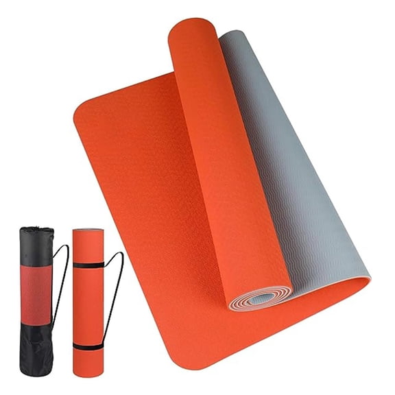 ZZ Thick two-color, non-slippery TPE yoga mat, high quality movement for fitness fitness in the home