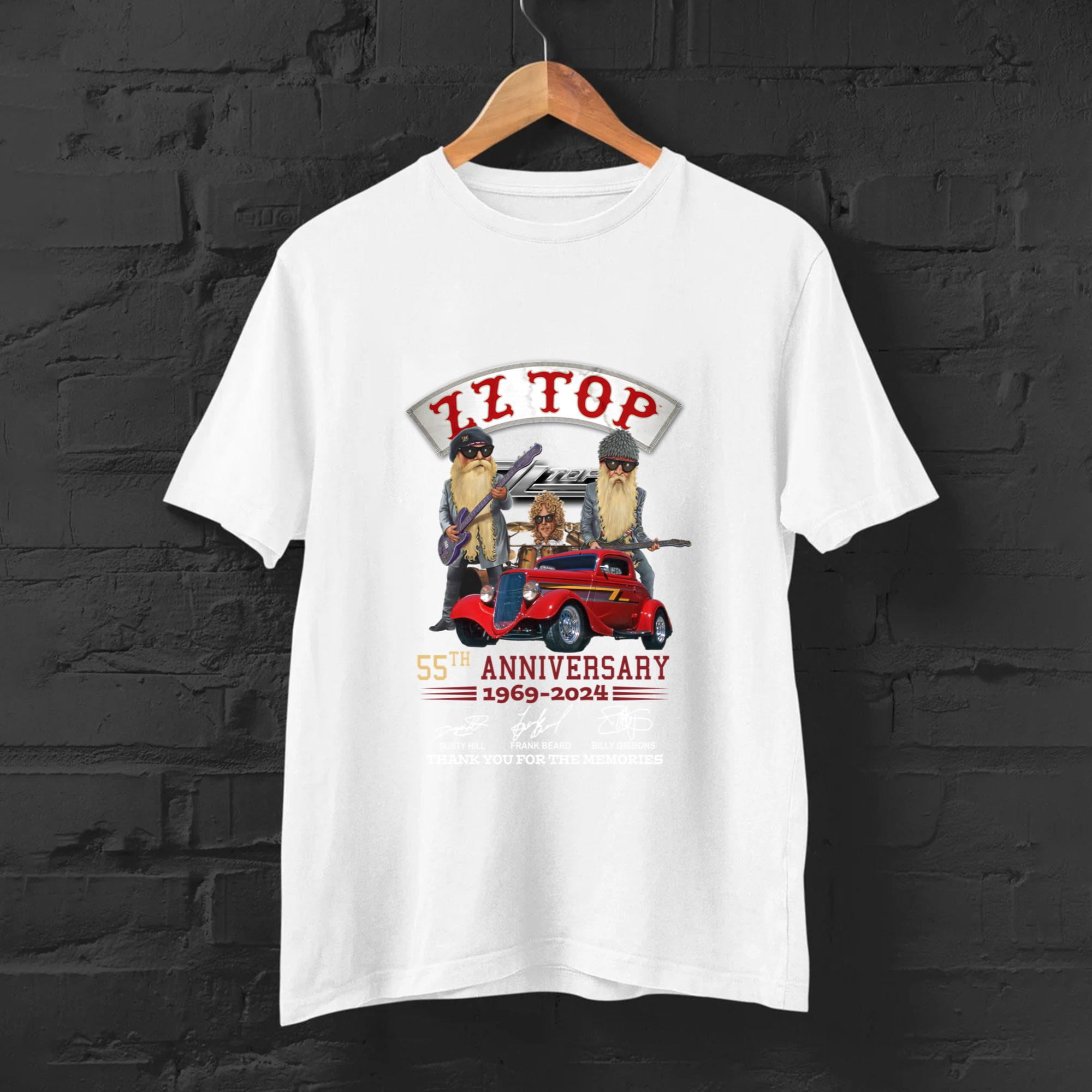 T-shirt Unisex ZZ Top Tour Band Signature - Taille XL Noir Coton, Neuf Sans étiquette !