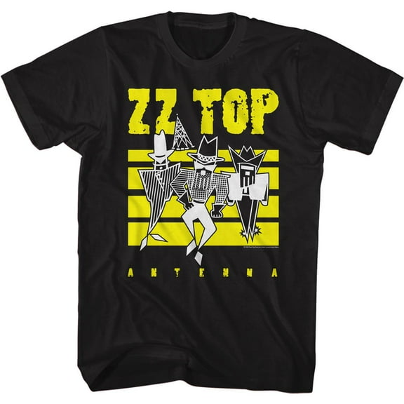 ZZ Top Antenna Black Adult T-Shirt 6Xl