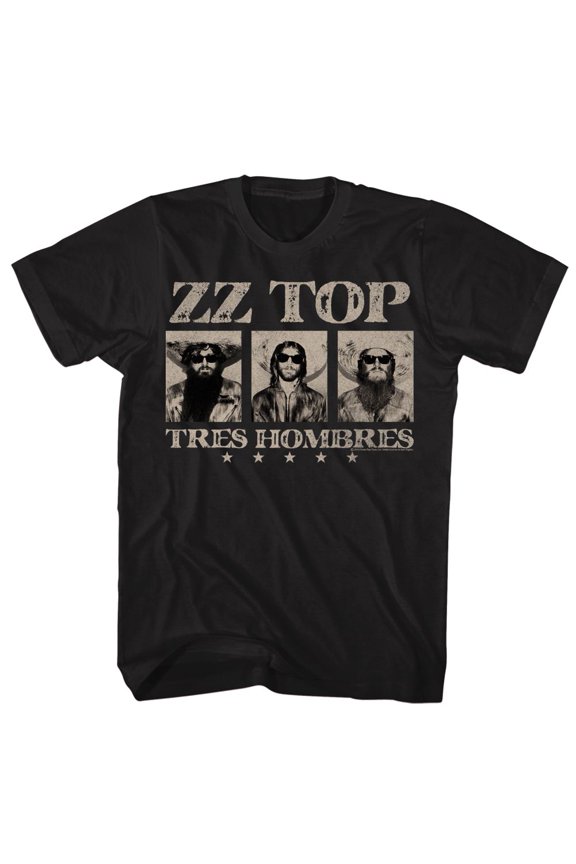 ZZ Top Black Adult T-Shirt 2Xlt