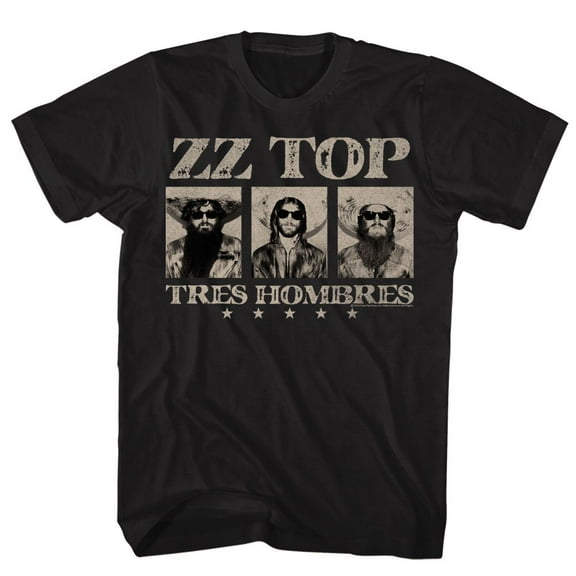 ZZ Top Black Adult T-Shirt Lt