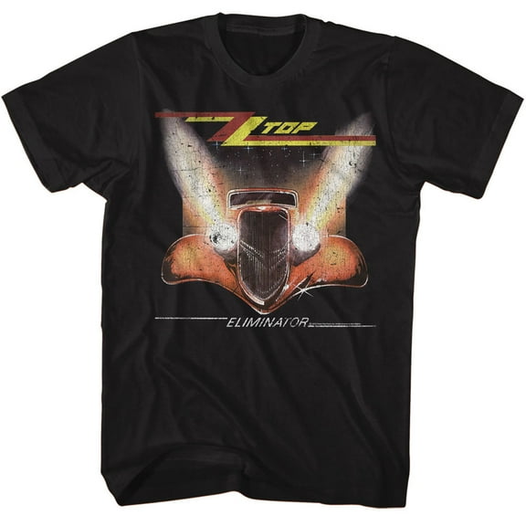 ZZ Top Crackle Black Adult T-Shirt