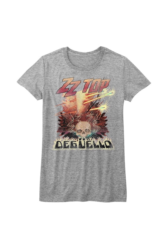 ZZ Top Deguello Gray Heather Junior Women's T-Shirt