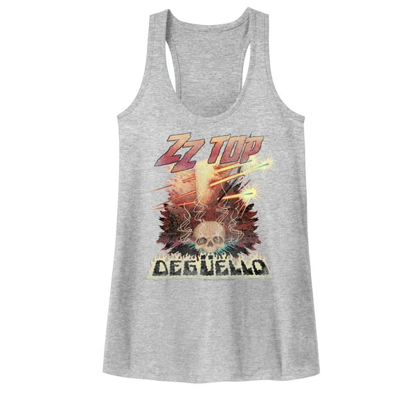 ZZ Top Deguello Gray Heather Ladies Racerback Tank Top T-Shirt