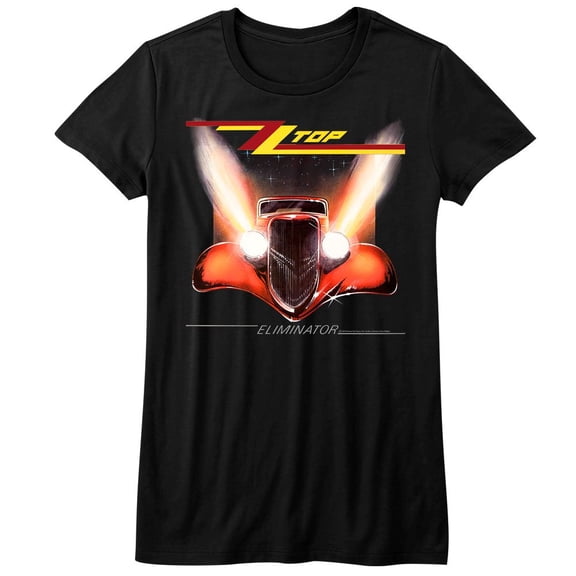 ZZ Top Eliminator Cover Black Junior Women's T-Shirt