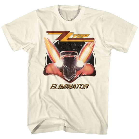 ZZ Top Eliminator Natural Adult T-Shirt