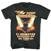ZZ Top Eliminator Tour Black Heather Adult T-Shirt
