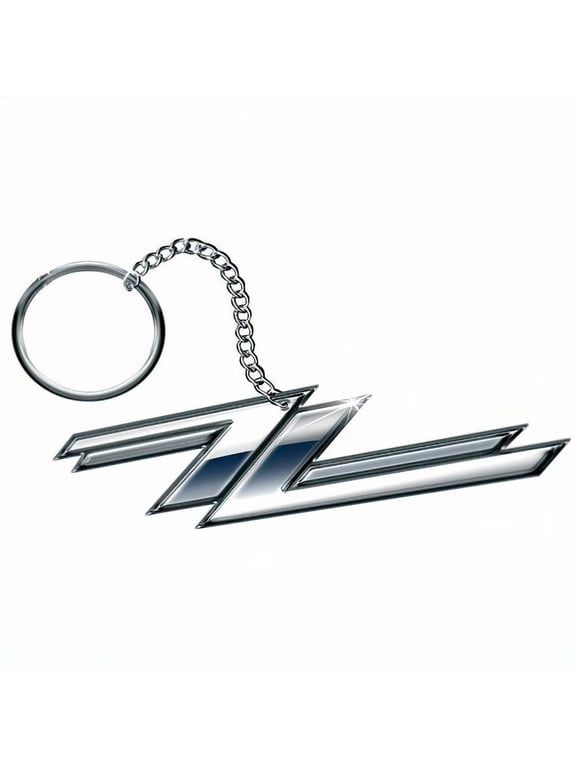 Twin Z's Keychain Silver