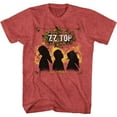 thumbnail image 1 of ZZ Top La Futura Red Heather Adult T-Shirt, 1 of 2