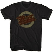 ZZ Top Logo Fade Black Adult T-Shirt