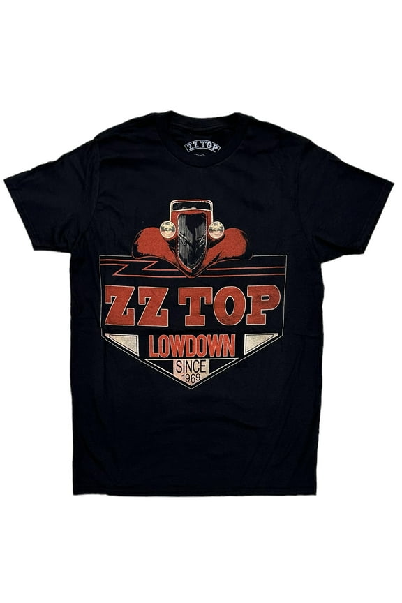 Men's T-Shirt Lowdown Since 1969 Official Merch Black Tee (Large, Black)