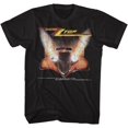 thumbnail image 1 of ZZ Top Rock Band Music Group Crackle Headlights Eliminator Adult T-Shirt Tee, 1 of 1