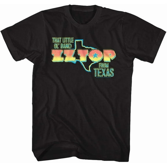 ZZ Top Rock Band Music Group Little Ol' Band from Texas Band Adult T-Shirt Tee