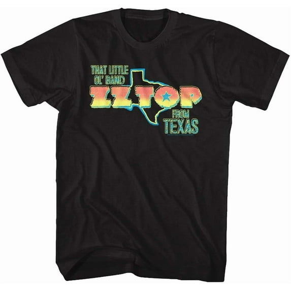 ZZ Top Rock Band Music Group Little Ol' Band from Texas Band Adult T-Shirt Tee