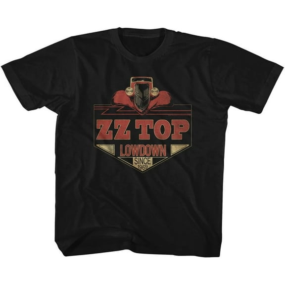 ZZ Top Rock Band Music Group Lowdown in Street 1969 Big Boys Youth T-Shirt Tee