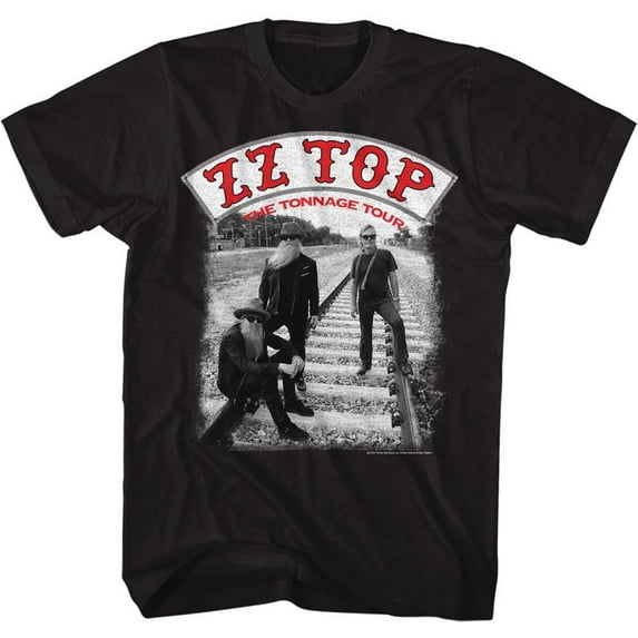 ZZ Top Tonntour Black Adult T-Shirt 2Xlt