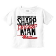 ZZ Top Sharp Dressed Man Rock Band Toddler Boy Girl T Shirt Infant Toddler Brisco Brands 6M
